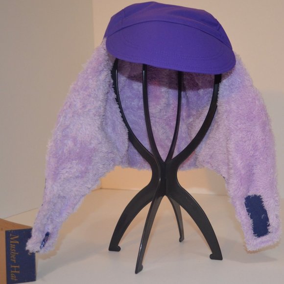 Homemade Musher Hat Purple Waterproof Nylon Upper Shell Fleece Inner Shell OS - Picture 1 of 10
